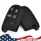 For Jeep Cherokee Chrysler Dodge Silicon Remote Key Fob Cover Case KEY Protector