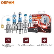 OSRAM Night Breaker Láser H1 H4 H7 H11 HB3 HB4 Faros de Coche Globos Halógenos, 2x