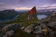 Landscape norway nature rocks Custom Gaming Mat Desk