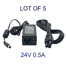 LOT OF 5 Genuine Polycom AC Adapter for SoundPoint IP600 IP601 IP650 IP Phones