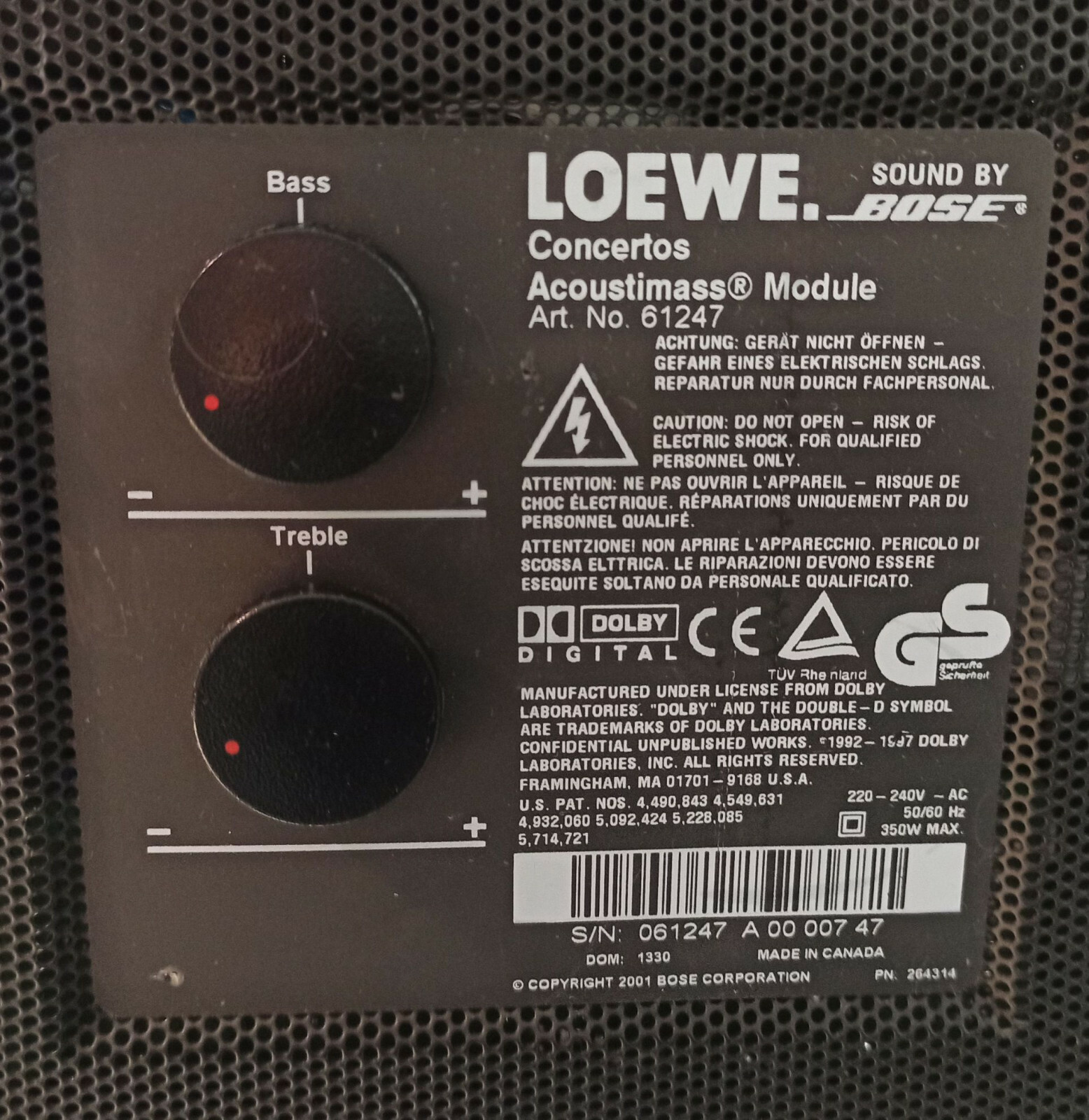 loewe concertos acoustimass