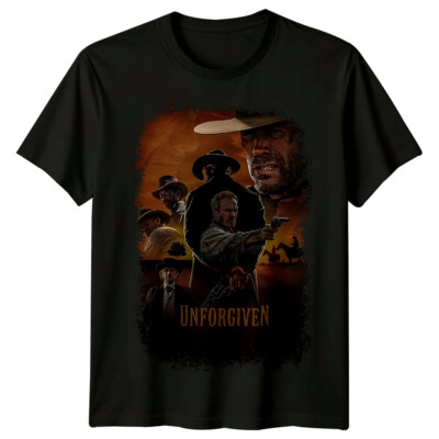 T-Shirt Unforgiven (1992) Movie Poster Inspired Retro Classic 90s Tee Unisex