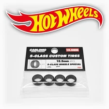 1/64 Scale RUBBER TIRES for Real Rider Wheels Rims Set for Hot