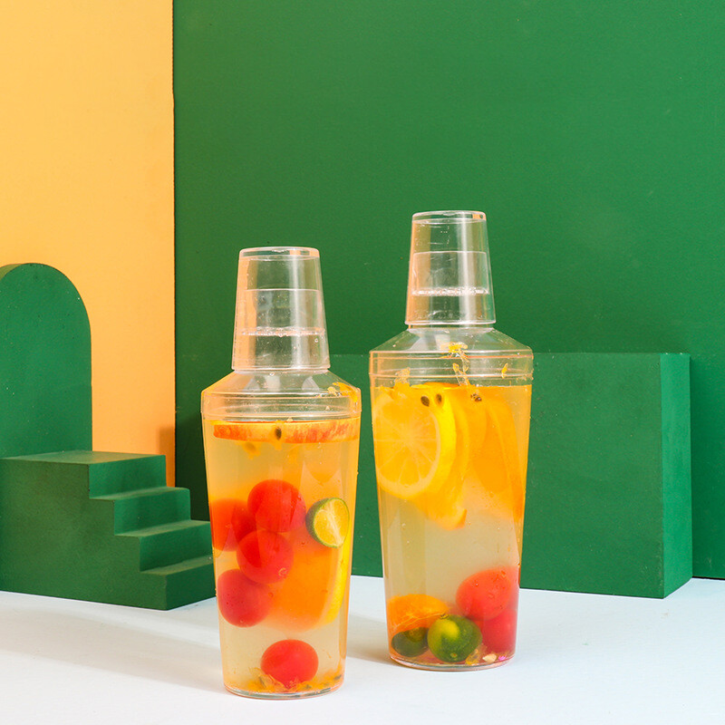 Clear Plastic Cups With Lids Transparent Disposable Yogurt Bottle