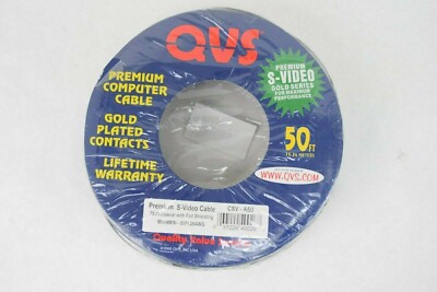 QVS CSV-A50 Premium S-Video Cable 50Ft 26AWG 