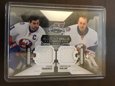 2015-16 SP Game Used All-Star Skills Fabrics John Tavares/Jaroslav Halak  