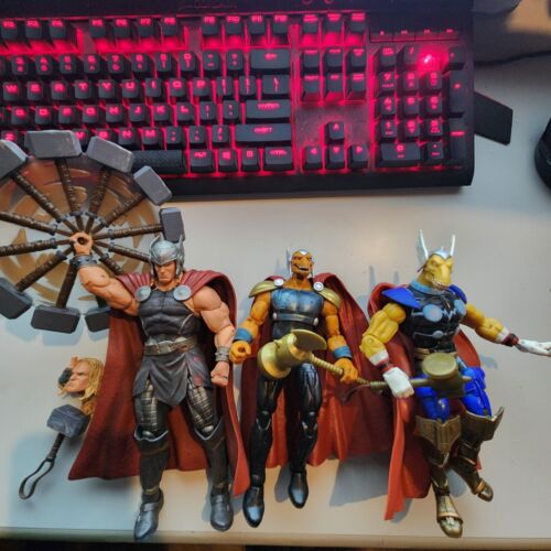 Marvel Legends Lot Of 3 ( Mighty Thor & Two Beta Ray Bill ) Complete  - Picture 1 of 4