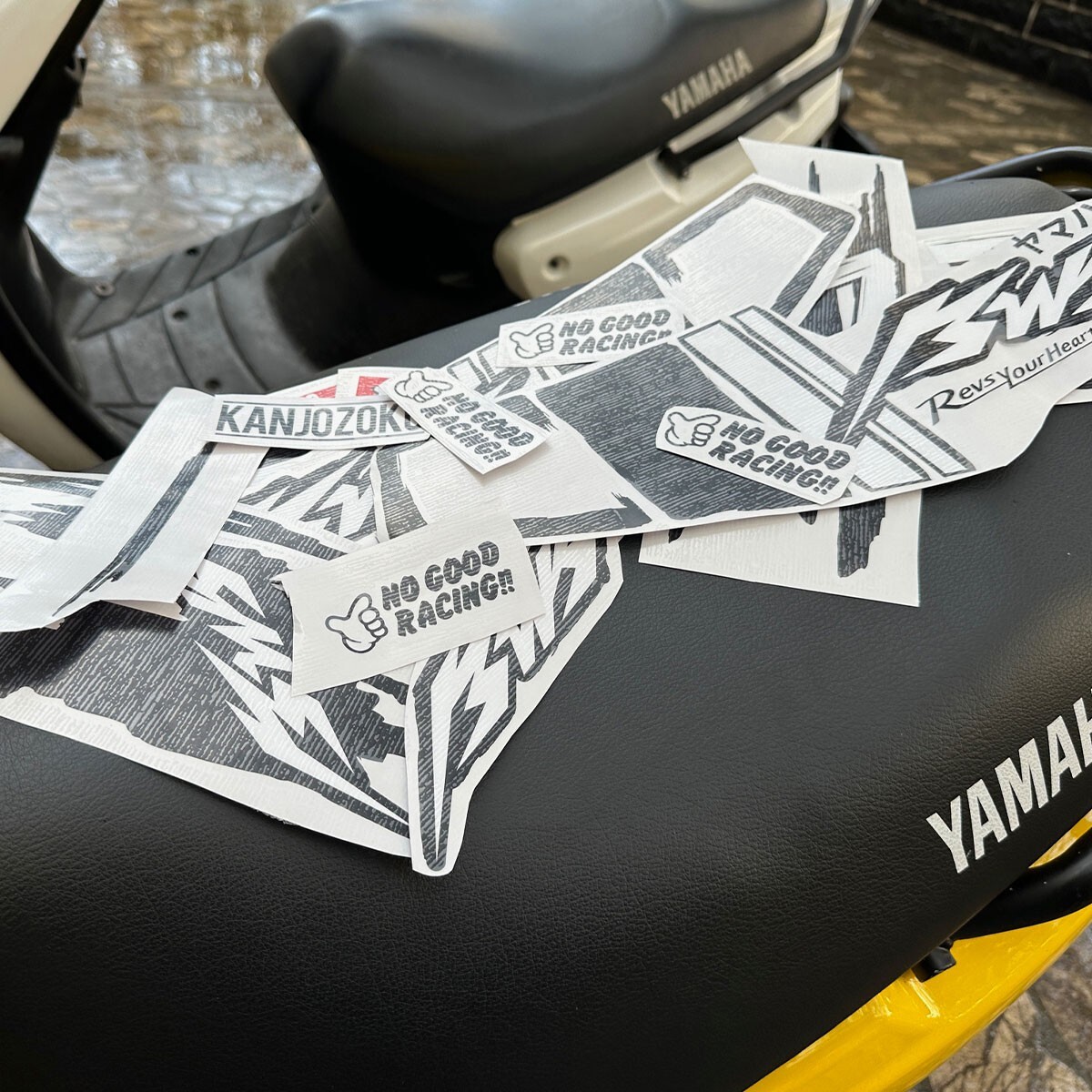 Yamaha BWS 100 Zuma Side Vinyl Stickers - Kanjozoku No Good Racing