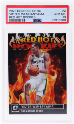 2023 Donruss Optic Victor Wembanyama Red Hot Rookies #2 PSA 10 | eBay