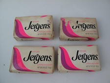Vtg 4 Jergens Bar Soap Bars Lotion Mild Soap Bath Bars USA 1960 s, 4 .75 oz