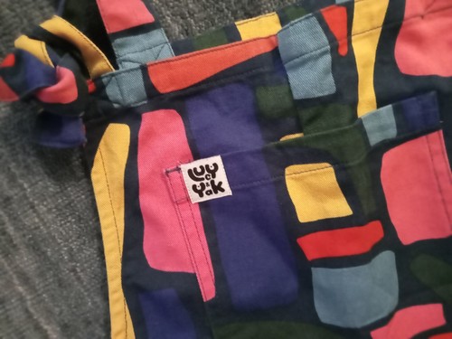 LUCY & YAK Fabulous Colourful Geometric Design Overalls Size 10 - Picture 7 of 11