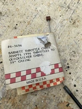 Vtg ⚡ BARNETT Throttle Control Cable 96-later Edelbrock Quicksilver Carb 6-3696