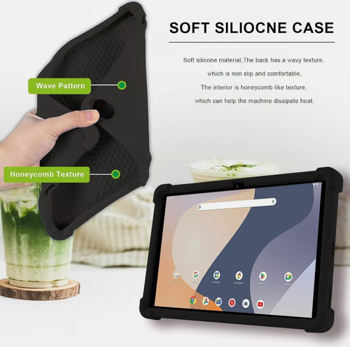 Onn 10.1'' Tablet Case (Gen 4) 2024 Model 100135925 Kids Shockproof Cover Stand - Picture 4 of 36