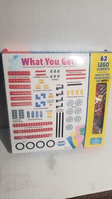 Lego Gear Bots w/Lego Instruction Book Create 8 Different Machines  