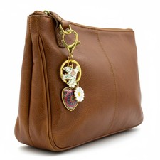 Pink Burst Mandala Purse Charm
