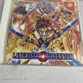 Sega Dreamcast Langrisser Millennium Game Japanese Import Case Cracked