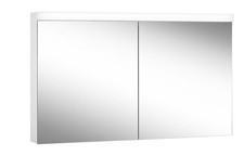 Armoire de toilette LED Schneider LOW basic, 2 portes 65/65 cm, 1295 x 120 x ...