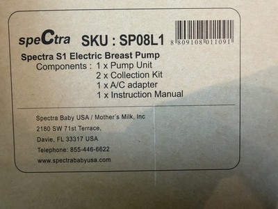 Spectra S1 Plus Baby USA Double/Single Electric Breast Pump Blue