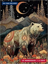 Bear Diamond Art Kits for Adults, Diamond Painting, 12x16 Inch  5D Diamond Pain