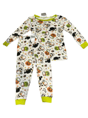 Tres Beau El Belle 24m Unisex Toddler Spooky Cute Halloween Themed Snug Pajamas