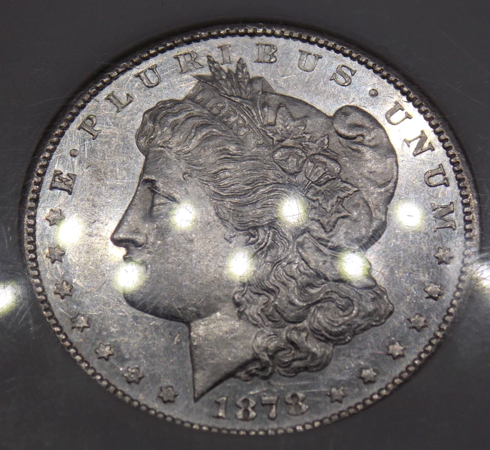 1878 "CC" Morgan SILVER Dollar $1 NGC AU58 PL #001 *PROOF LIKE* About Unc ECC&C - Image 3 of 4