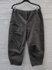 New Eileen Fisher Ankle Barrel Pant W/ Pocket Rye Women Size Petite L
