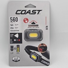 Coast RL10 Headlamp 560 Lumen Rechargeable Flashlight with Battery Included New