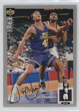 1994 Upper Deck Collector's Choice Silver Foil Signature Tom Chambers #342 1lz5