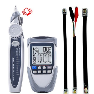 Network Cable Tester Wire Tracker Battery Voltage POE Test Multi-function Cable