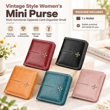 Durable PU Leather Wallet for Girls Compact Design with Multiple Compartments