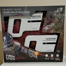 Sharper Image Handtank Laser Tag Attack Pack 2-Player Infrared Blaster Set 8