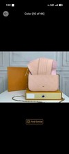 Pink Embossed Chain Strap Crossbody Bag w/ Wa...