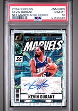 2024 Panini Donruss Net Marvels Kevin Durant Autographed PSA 10 Choice Suns