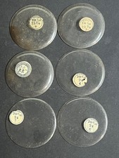 LOT OF 6 GLASS POCKET WATCH CRYSTALS SIZE 20 REPLACEMENT PARTS