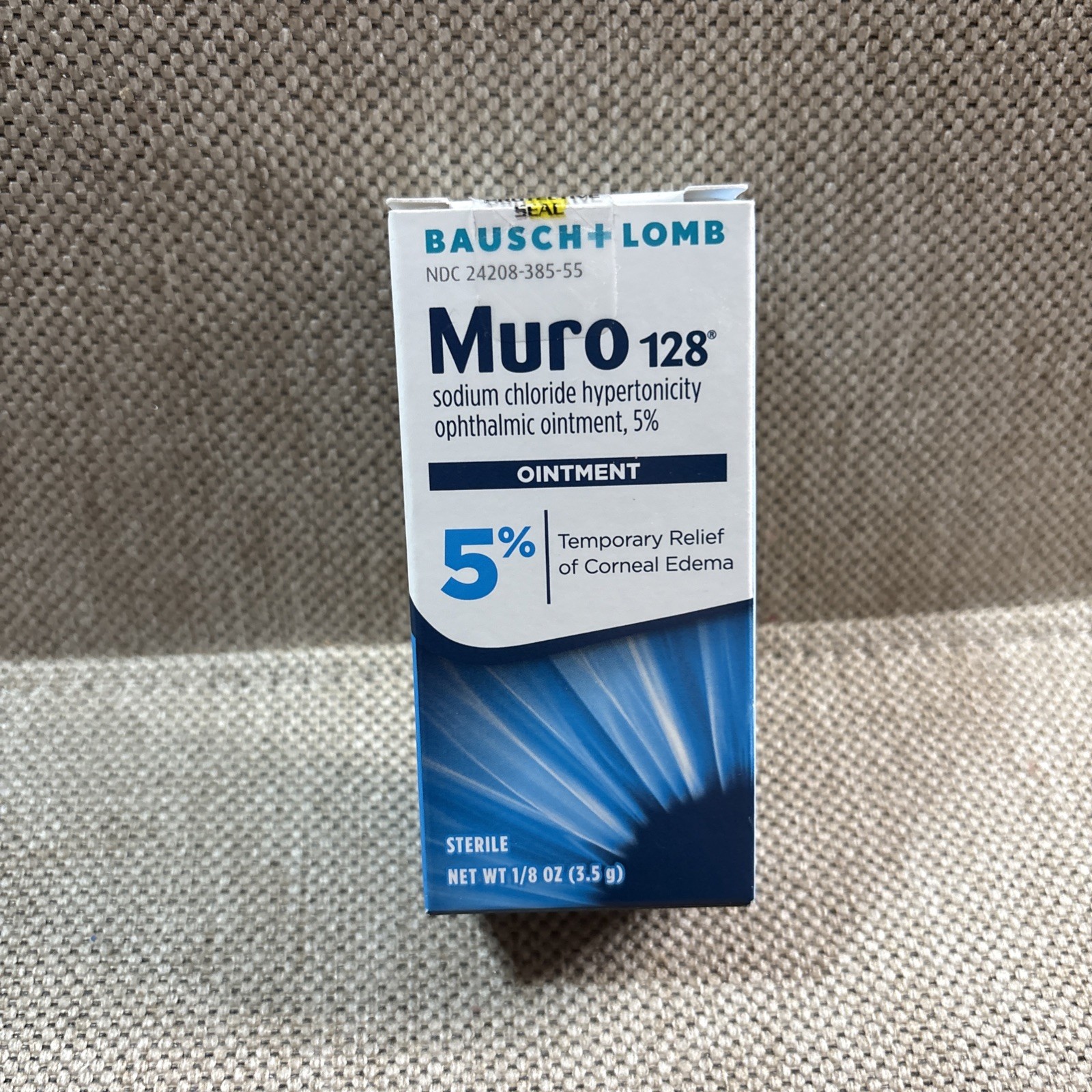 Muro 128 5% Ophthalmic Ointment, 1/8oz (3.5 g) Exp. 03/2028 