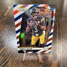 RUSSELL WILSON 2024 Panini Prizm Red White Blue RWB #240 Steelers