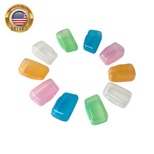 10 Pieces Portable Toothbrush Containers Travel Toothbrush Cap Cover Tooth Brush