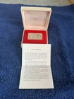 1974 Franklin Mint .925 Sterling Silver Ingot Proof The Snowman 2.12 troy oz