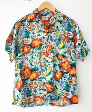Vintage 50s ALOHA SHIRTS HAND SCREENED 100 Rayon