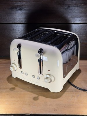 Dualit DPP4 4-Scheiben-Toaster - cremefarben - getestet und funktionsfähig - leichtes kosmetisches Problem