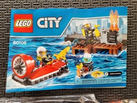 LEGO CITY 60106: Fire Starter Set,  New & Factory Sealed Bags, NO BOX, Retired 