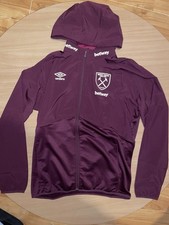 West Ham FC Claret And Blue Rain Jacket In Size Large