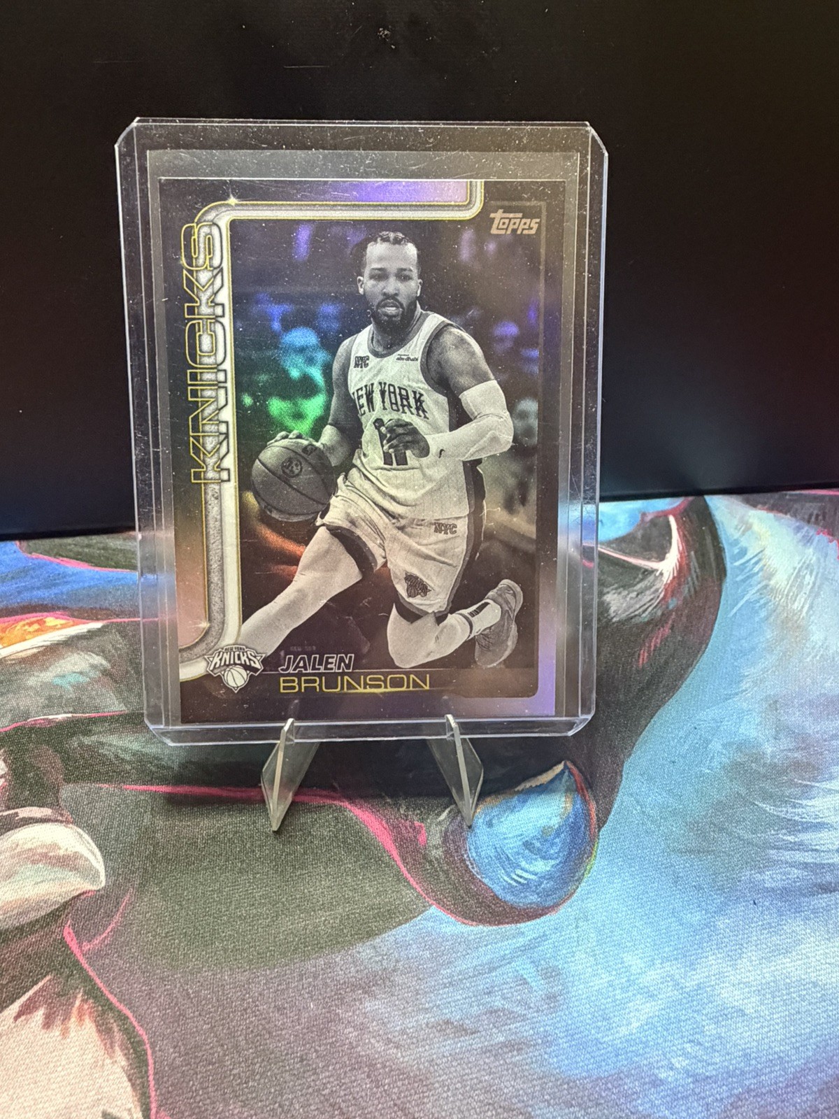 Jalen Brunson Blackout 2025-26 Topps Basketball Parallel Black Friday Target SP
