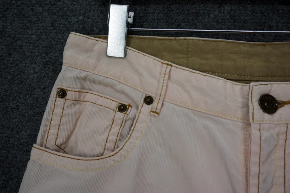 Pantalones Zegna Hechos en Japón Talla W30xL34 EZ Tiro Bajo Pierna Recta Pana Foto 3 de 4