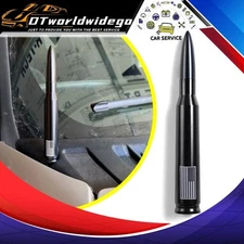 BLACK US FLAG BULLET ANTENNA for CHEVROLET SILVERADO 1500/2500/3500/GMC SIERRA