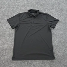 Mizzen Main Polo Shirt Mens Medium Black Phil Mickelson Stretch Performance Golf