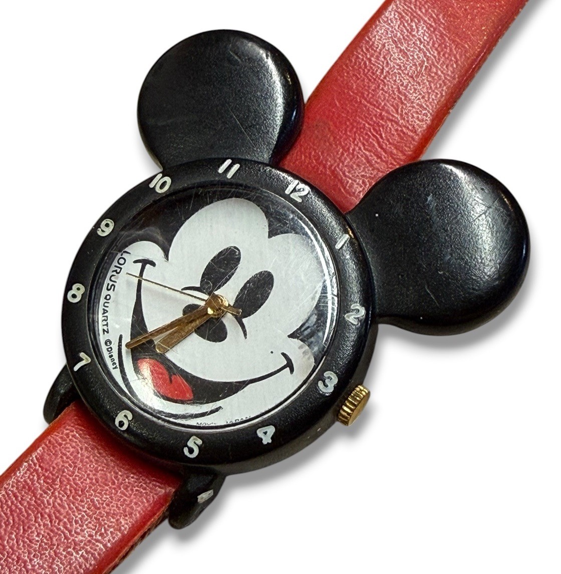 Vintage 90s Disney Lorus Mickey Mouse Face Watch New Battery | eBay