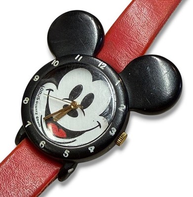 EUC Vintage Lorus Mickey Mouse watch 1990s Vtg 90s Mickey Mouse LORUS Space Astronaut Watch Black  main image 3