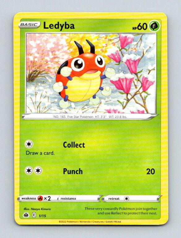 Ledyba - 1/15 001/015 Promo McDonald's Promos 2022 Pokemon Near Mint