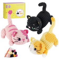 Crochet Kit for Beginners, Crochet Animal Kits,Crocheting Kit for Starters wi...